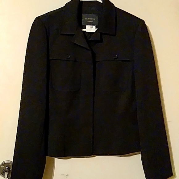 Nwot Vertigo Paris Small Black Zip Up Jacket/blazer gorgeous 😍 - Picture 2 of 6